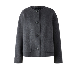 【100%绵羊毛】PRICH知性双面毛呢大衣2025冬季新款短款外套女