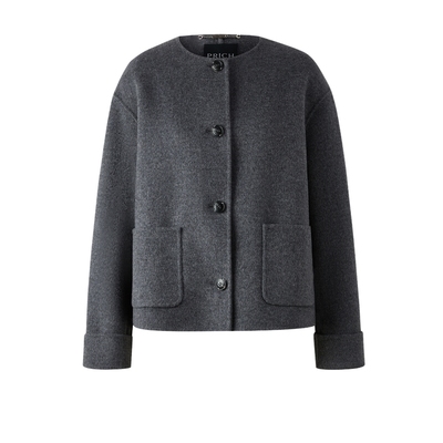 【100%绵羊毛】PRICH知性双面毛呢大衣2025冬季新款短款外套女