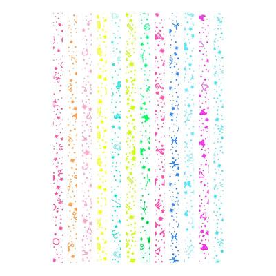 彩色星星折纸卡通夜光五角星纸条