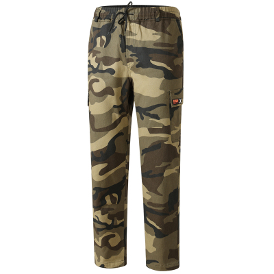 冬季迷彩裤工装裤男款直筒加绒