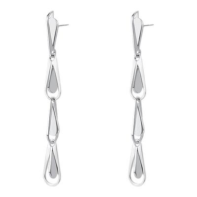 chunran眼泪系列简约ins925耳钉