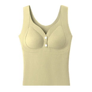 十月皇后哺乳吊带背心带胸垫舒适孕妇产后喂奶免穿秋冬保暖内衣