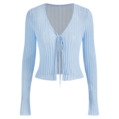 【明星同款】CIDER正品美式氛围感上衣肌理系带开衫1021496