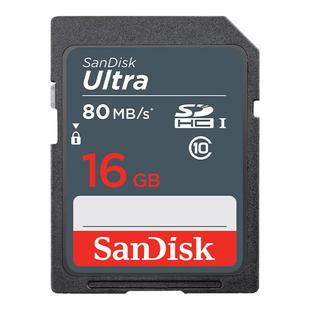 SanDisk闪迪SD卡16g sdhc高速存储SD卡单反佳能相机内存卡80MB/S