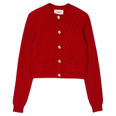 ba&sh安可拉红纯羊绒针织衫