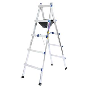 可以行走的梯子铝合金人字梯加厚焊接折叠家用装修木工移动工程梯