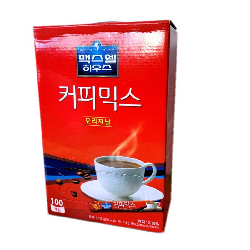 正品包邮韩国进口100速溶咖啡粉