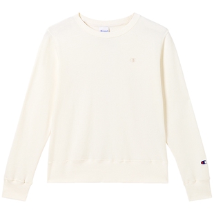 Champion冠军春秋新款简约纯色圆领卫衣女美式休闲套头上衣潮