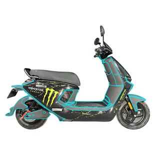 摩小二适用九号N370C/85C装甲贴纸加厚车身贴纸防刮贴膜改装配件