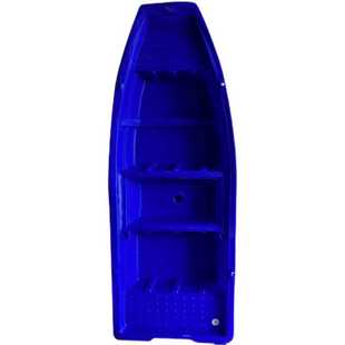 白色定牛筋塑料渔船平板船冲锋舟双层加厚捕鱼船河道清淤船下网船