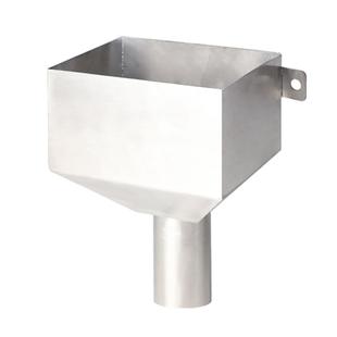 304不锈钢落水斗漏水斗PVC排水管侧排斗方形接水漏斗下水口雨水斗