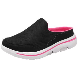 中老年妈妈大码拖鞋女外穿防滑老人脚肿包头半拖鞋适合脚宽的鞋子