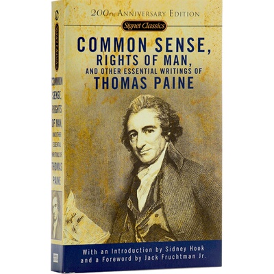 预售 【中商原版】Common Sense 英文原版书籍 美国独立宣言 英文原版 经典文学 文学小说