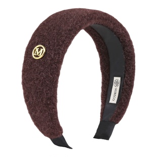Becomi秋冬毛绒发箍女款宽边2026新年红色头饰加厚毛毛发捆赫本风