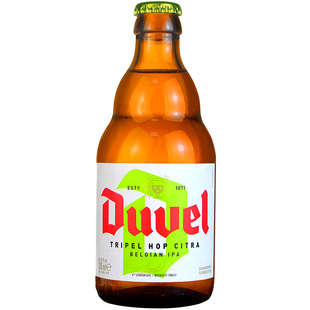 整箱比利时进口啤酒Duvel tripel督威三花啤酒330ML*24送啤酒杯