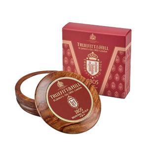 英国原装进口TruefittHill特洛菲特男士剃胡须皂木盒手动刮胡泡沫