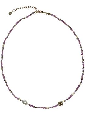 waki香芋拿铁项链彩色串珠首饰