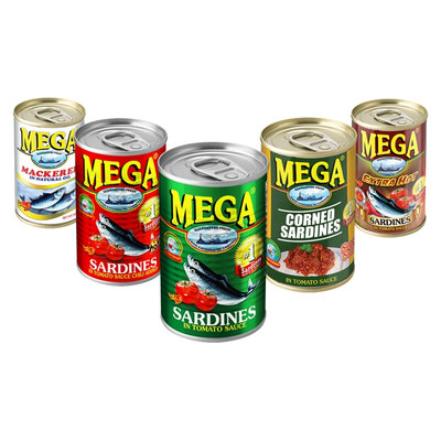 MEGA美佳金装茄子沙甸鱼155g*2罐