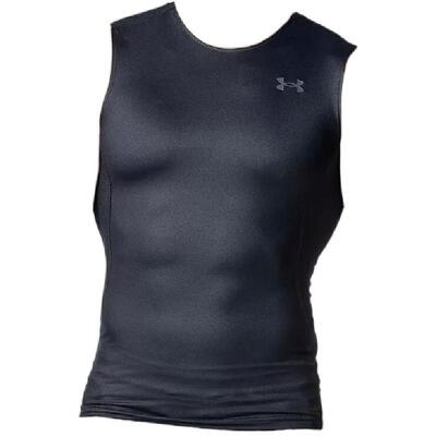 日本直邮 UNDER ARMOUR UA COOL COMPRESSION 半袖紧身衣 黑色 60