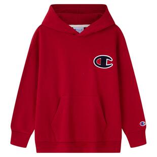 【纯棉抗菌】Champion冠军男女童新年红色过年本命年LOGO连帽卫衣