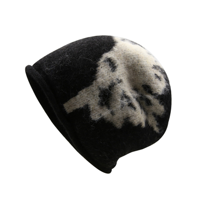 GULESWYCAP复古卷边针织堆堆冷帽