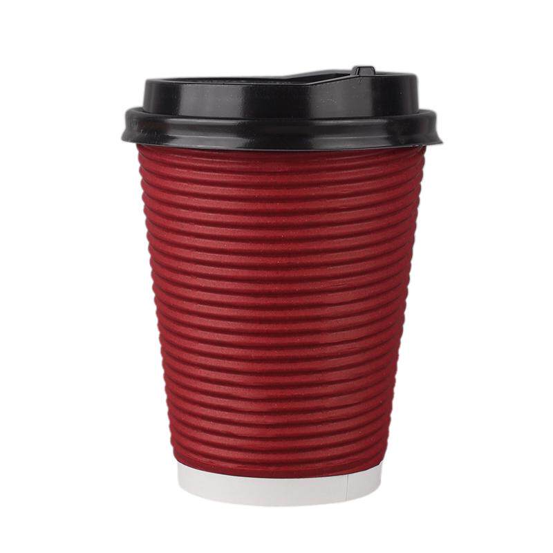 一次性双层纸杯双层咖啡杯瓦楞杯
