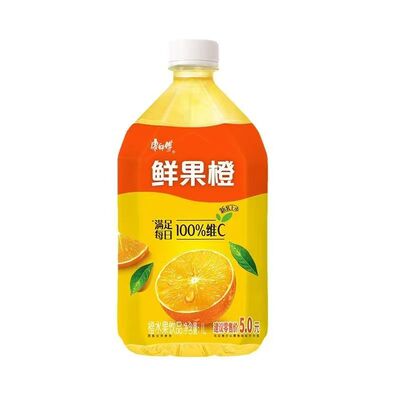 康师傅鲜果橙整箱大瓶1L*12瓶