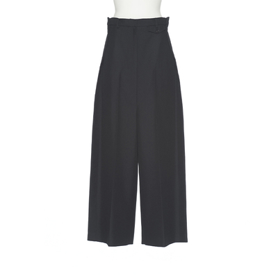 23新款百搭花边腰直筒长裤