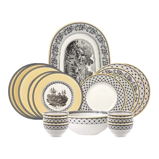 villeroyboch德国唯宝奥顿25周年餐具套装欧式复古家用餐盘碟饭碗