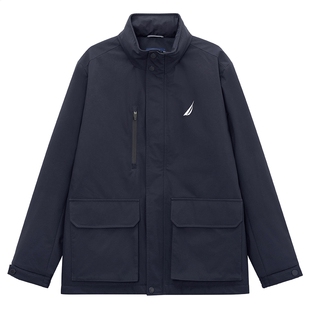 NAUTICA/诺帝卡男装保暖厚棉服防轻泼水隐藏帽派克厚外套