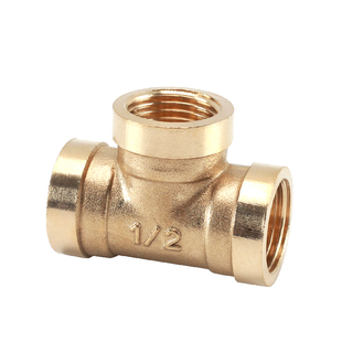 4分黄铜加厚三通接头三内丝一内二外三外丝燃气管热水器水管配件