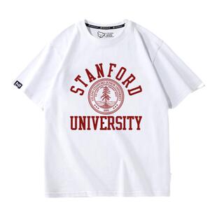 斯坦福大学短袖t恤衣服夏校友会Stanford纪念品校服半袖班服定制