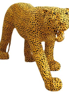大型豹子摆件动物装饰客厅