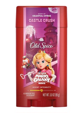 美国Old Spice-男士无铝香体膏超级马力欧联名城堡暴击清新柑橘香