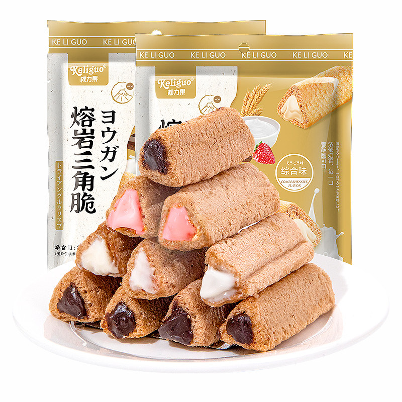 棵力果熔岩三角酥夹心巧克力味