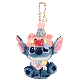 【正版】Potdemiel猪猪头套史迪仔挂件毛绒玩偶包挂饰钥匙扣礼物