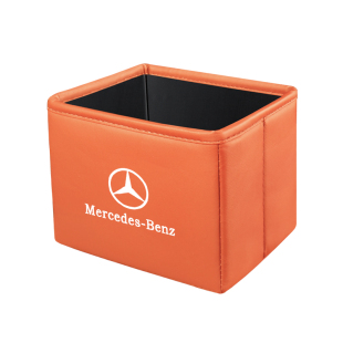 适用奔驰E300L/GLC/GLB/C级/GLS汽车收纳盒置物箱折叠垃圾桶高级