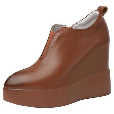 休闲内增高单鞋尖头透气舒适百搭