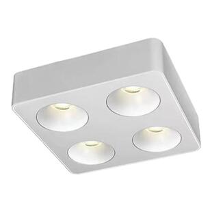 超薄方形明装筒灯客厅书房LED无主灯射灯照明C0B斗胆灯双头天花灯