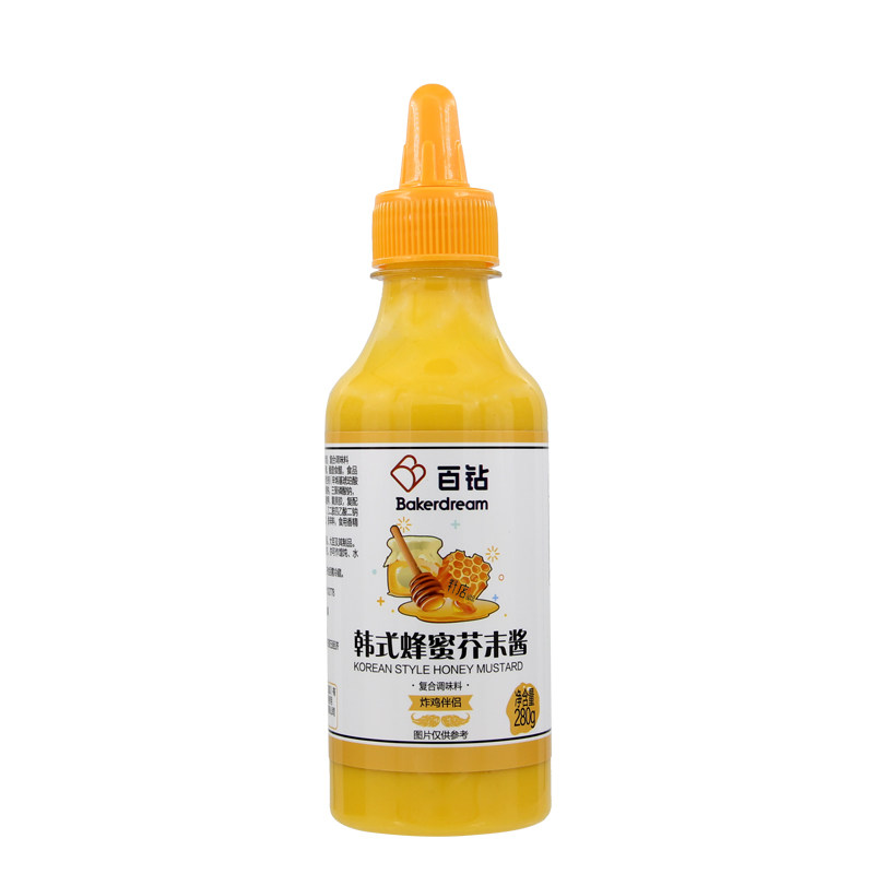 百钻韩式蜂蜜芥末酱280g炸鸡伴侣蔬菜沙拉火锅烤肉水饺蘸食调味酱