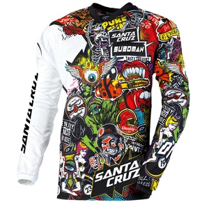 夏季越野摩托车骑行服山地车速降服自行车骑行透气速干衣