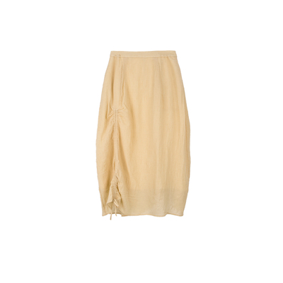 素芭艺术感抽绳半身裙