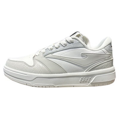 鸿星尔克女鞋2024春季板鞋时尚小白鞋学生女运动鞋12124101133