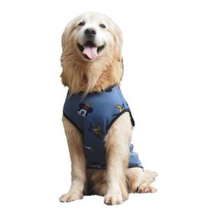 狗狗衣服中型犬大型犬加绒保暖马甲金毛萨摩边牧秋冬背心绒衣银狐