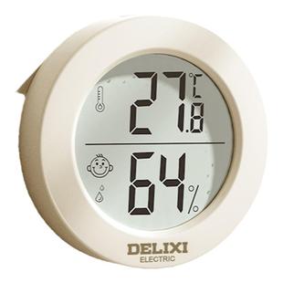 德力西高精度室内温度计家用婴儿房干湿室温精准电子温湿度表壁挂