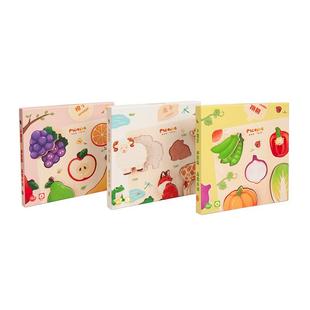 动木园婴儿手抓板一岁积木嵌板拼图动物益智玩具蒙氏早教形状配对