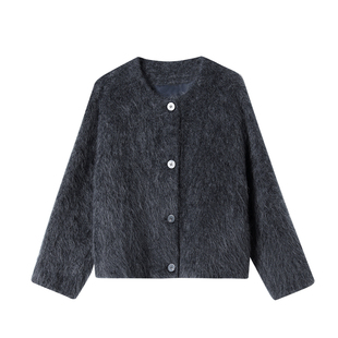 轻奢简约风拉毛大衣！sofa羊毛羊绒时髦慵懒毛呢外套女短上衣