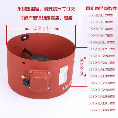 G90 132 160 200 225 250 280 315 355A变频电机散热冷却风机风扇