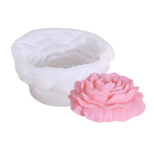 大号牡丹花慕斯蛋糕硅胶模具冰淇淋模自制香薰蜡烛石膏手工皂磨具