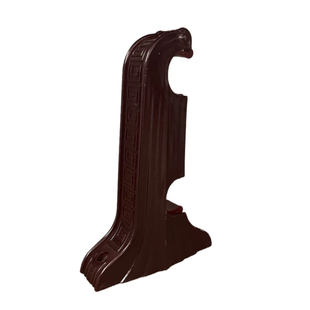 17cm老式罗马杆塑料支架窗帘底座双杆托架双码固定支撑安装孔距83